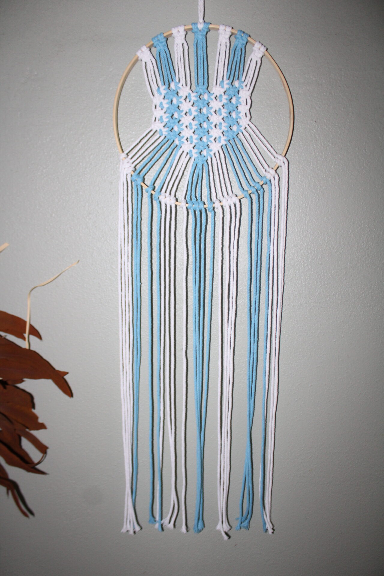 Macramé Heart Dreamcatcher | Handmade Boho Wall Decor - Image 3